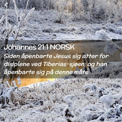 Picture 02 - Johannes 21:1 NORSK - Siden åpenbarte Jesus sig atter for disiplene - Bible Verse Picture