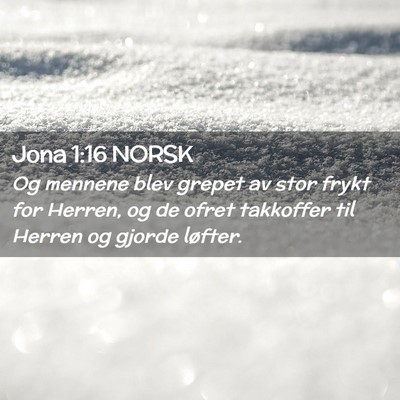 Picture 02 - Jona 1:16 NORSK - Og mennene blev grepet av stor frykt for Herren, - Bible Verse Picture