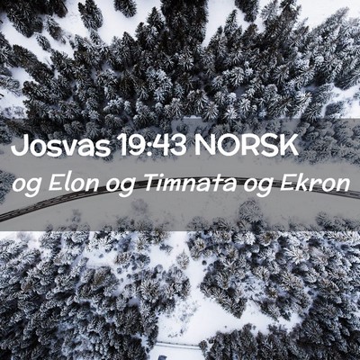 Picture 02 - Josvas 19:43 NORSK - og Elon og Timnata og - Bible Verse Picture