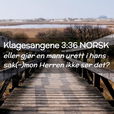 Picture 02 - Klagesangene 3:36 NORSK - eller gjør en mann urett i hans sak(-)mon Herren - Bible Verse Picture