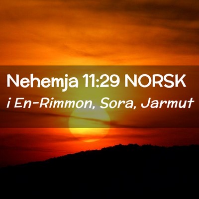 Picture 02 - Nehemja 11:29 NORSK - i En-Rimmon, Sora, - Bible Verse Picture