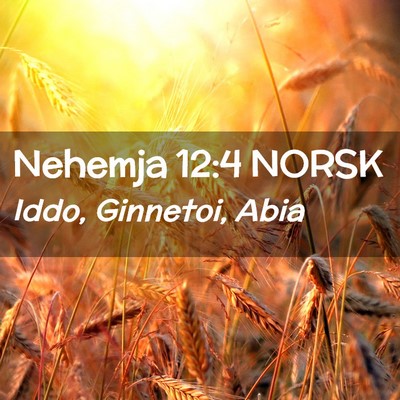 Picture 02 - Nehemja 12:4 NORSK - Iddo, Ginnetoi, - Bible Verse Picture