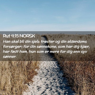 Picture 02 - Rut 4:15 NORSK - Han skal bli din sjels trøster og din alderdoms - Bible Verse Picture