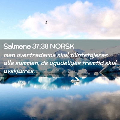 Picture 02 - Salmene 37:38 NORSK - men overtrederne skal tilintetgjøres alle - Bible Verse Picture