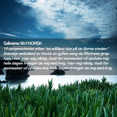 Picture 02 - Salmene 56:1 NORSK - Til sangmesteren; efter 