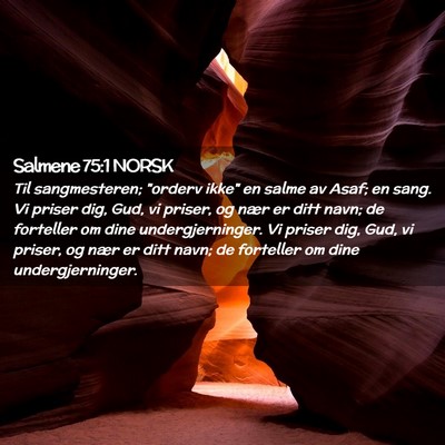 Picture 02 - Salmene 75:1 NORSK - Til sangmesteren; 