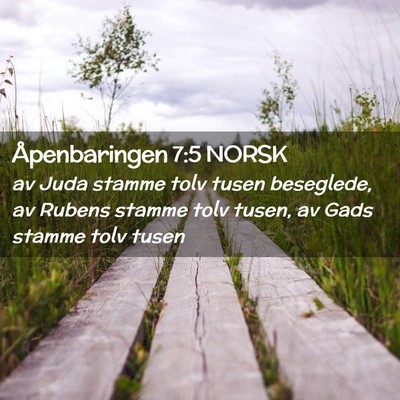 Picture 02 - Åpenbaringen 7:5 NORSK - av Juda stamme tolv tusen beseglede, av Rubens - Bible Verse Picture