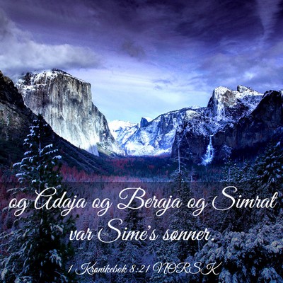 Picture 03 - 1 Krønikebok 8:21 NORSK - og Adaja og Beraja og Simrat var Sime's - Bible Verse Picture