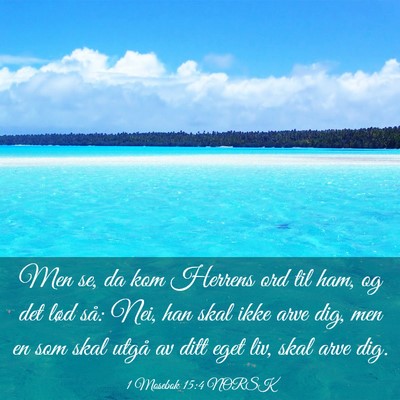 Picture 03 - 1 Mosebok 15:4 NORSK - Men se, da kom Herrens ord til ham, og det lød - Bible Verse Picture