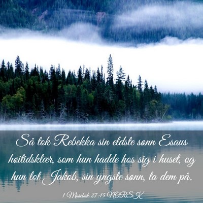 Picture 03 - 1 Mosebok 27:15 NORSK - Så tok Rebekka sin eldste sønn Esaus - Bible Verse Picture