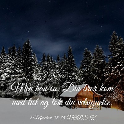 Picture 03 - 1 Mosebok 27:35 NORSK - Men han sa: Din bror kom med list og tok din - Bible Verse Picture