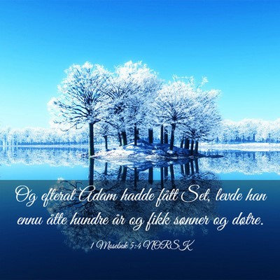 Picture 03 - 1 Mosebok 5:4 NORSK - Og efterat Adam hadde fått Set, levde han ennu - Bible Verse Picture