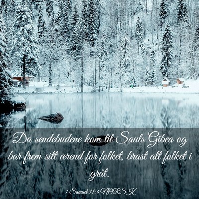 Picture 03 - 1 Samuel 11:4 NORSK - Da sendebudene kom til Sauls Gibea og bar frem - Bible Verse Picture