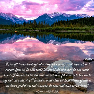 Picture 03 - 1 Samuel 29:4 NORSK - Men filistrenes høvdinger blev vrede på ham og - Bible Verse Picture