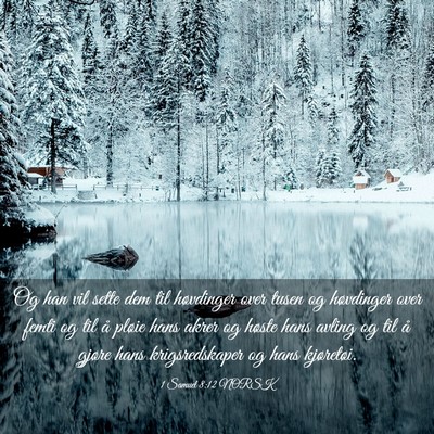 Picture 03 - 1 Samuel 8:12 NORSK - Og han vil sette dem til høvdinger over tusen og - Bible Verse Picture