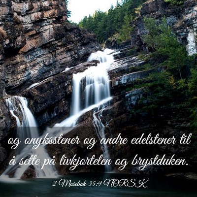 Picture 03 - 2 Mosebok 35:9 NORSK - og onyksstener og andre edelstener til å sette - Bible Verse Picture