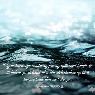 Picture 03 - 2 Mosebok 38:28 NORSK - Og de tusen, syv hundre og fem og sytti sekel - Bible Verse Picture
