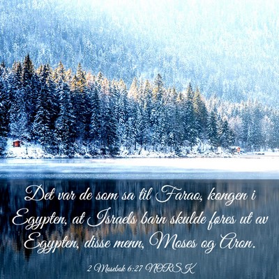 Picture 03 - 2 Mosebok 6:27 NORSK - Det var de som sa til Farao, kongen i Egypten, at - Bible Verse Picture