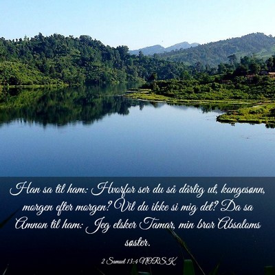 Picture 03 - 2 Samuel 13:4 NORSK - Han sa til ham: Hvorfor ser du så dårlig ut, - Bible Verse Picture