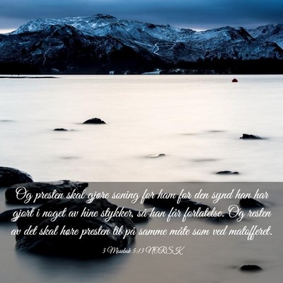 Picture 03 - 3 Mosebok 5:13 NORSK - Og presten skal gjøre soning for ham for den - Bible Verse Picture