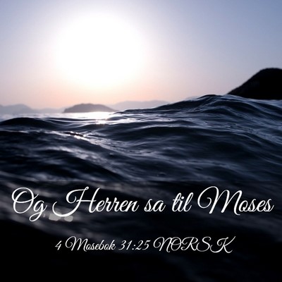 Picture 03 - 4 Mosebok 31:25 NORSK - Og Herren sa til - Bible Verse Picture