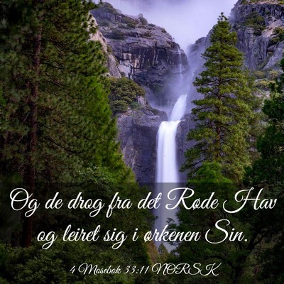 Picture 03 - 4 Mosebok 33:11 NORSK - Og de drog fra det Røde Hav og leiret sig i - Bible Verse Picture
