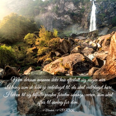 Picture 03 - 4 Mosebok 5:8 NORSK - Men dersom mannen ikke har efterlatt sig nogen - Bible Verse Picture
