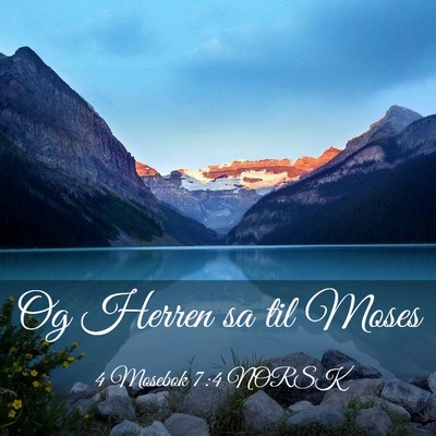 Picture 03 - 4 Mosebok 7:4 NORSK - Og Herren sa til - Bible Verse Picture