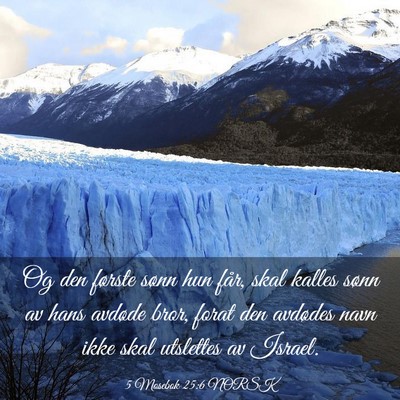 Picture 03 - 5 Mosebok 25:6 NORSK - Og den første sønn hun får, skal kalles sønn - Bible Verse Picture