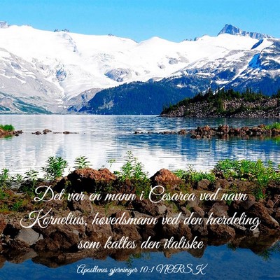 Picture 03 - Apostlenes gjerninger 10:1 NORSK - Det var en mann i Cesarea ved navn Kornelius, - Bible Verse Picture