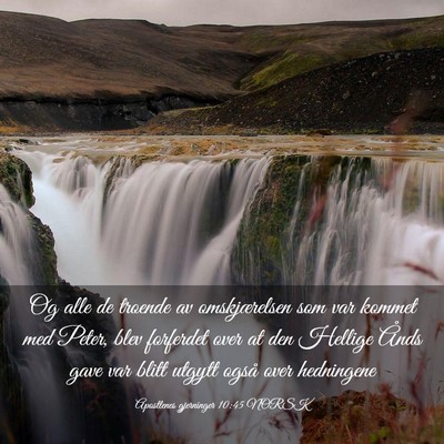Picture 03 - Apostlenes gjerninger 10:45 NORSK - Og alle de troende av omskjærelsen som var - Bible Verse Picture