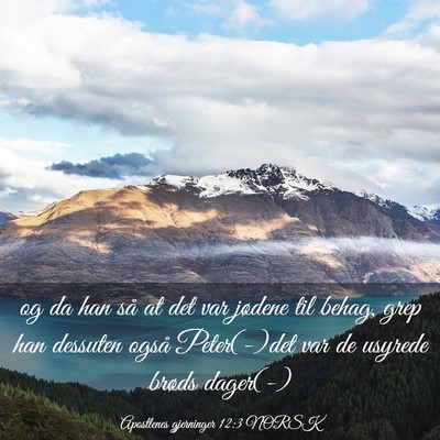 Picture 03 - Apostlenes gjerninger 12:3 NORSK - og da han så at det var jødene til behag, grep - Bible Verse Picture