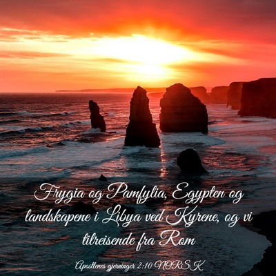Picture 03 - Apostlenes gjerninger 2:10 NORSK - Frygia og Pamfylia, Egypten og landskapene i - Bible Verse Picture