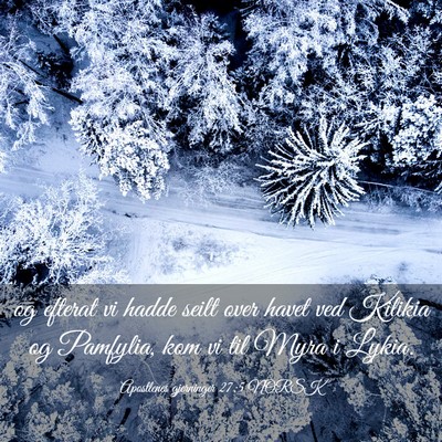 Picture 03 - Apostlenes gjerninger 27:5 NORSK - og efterat vi hadde seilt over havet ved Kilikia - Bible Verse Picture