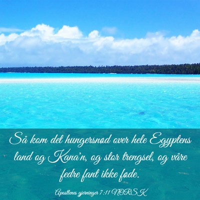 Picture 03 - Apostlenes gjerninger 7:11 NORSK - Så kom det hungersnød over hele Egyptens land - Bible Verse Picture