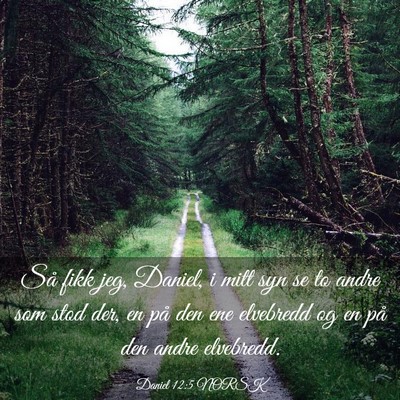Picture 03 - Daniel 12:5 NORSK - Så fikk jeg, Daniel, i mitt syn se to andre som - Bible Verse Picture