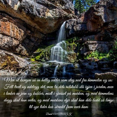 Picture 03 - Daniel 4:23 NORSK - Men at kongen så en hellig vekter som steg ned - Bible Verse Picture
