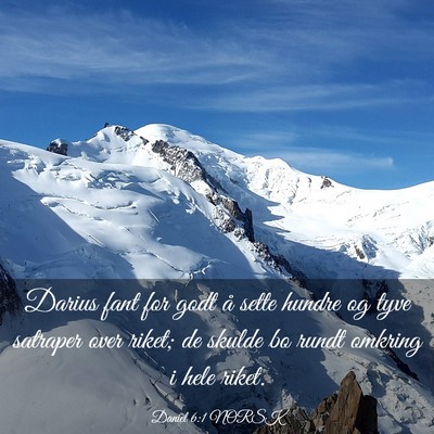 Picture 03 - Daniel 6:1 NORSK - Darius fant for godt å sette hundre og tyve - Bible Verse Picture