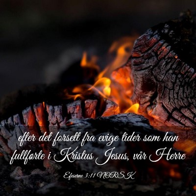 Picture 03 - Efeserne 3:11 NORSK - efter det forsett fra evige tider som han - Bible Verse Picture