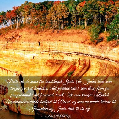 Picture 03 - Esra 2:1 NORSK - Dette var de menn fra landskapet Juda {de. Judas - Bible Verse Picture