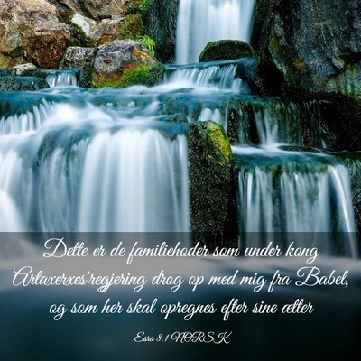 Picture 03 - Esra 8:1 NORSK - Dette er de familiehoder som under kong - Bible Verse Picture