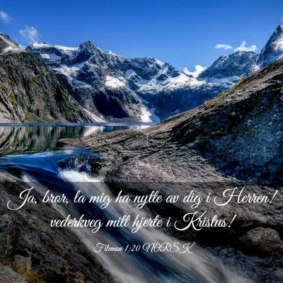 Picture 03 - Filemon 1:20 NORSK - Ja, bror, la mig ha nytte av dig i Herren! - Bible Verse Picture