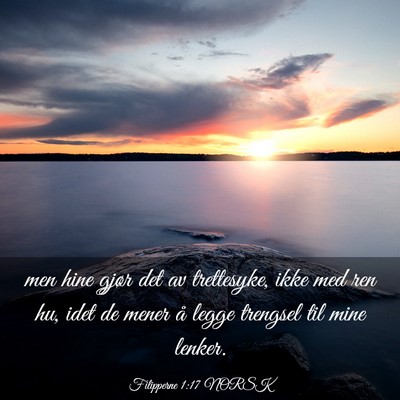 Picture 03 - Filipperne 1:17 NORSK - men hine gjør det av trettesyke, ikke med ren - Bible Verse Picture