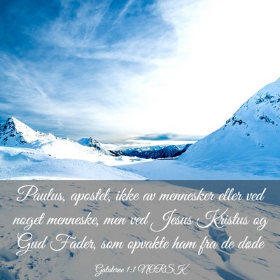 Picture 03 - Galaterne 1:1 NORSK - Paulus, apostel, ikke av mennesker eller ved - Bible Verse Picture