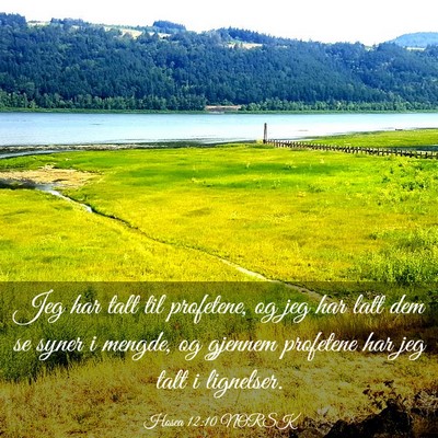 Picture 03 - Hosea 12:10 NORSK - Jeg har talt til profetene, og jeg har latt dem - Bible Verse Picture