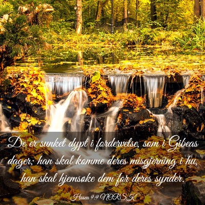 Picture 03 - Hosea 9:9 NORSK - De er sunket dypt i fordervelse, som i Gibeas - Bible Verse Picture