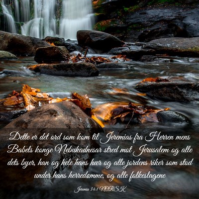 Picture 03 - Jeremia 34:1 NORSK - Dette er det ord som kom til Jeremias fra Herren - Bible Verse Picture