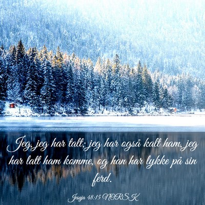 Picture 03 - Jesaja 48:15 NORSK - Jeg, jeg har talt; jeg har også kalt ham, jeg - Bible Verse Picture