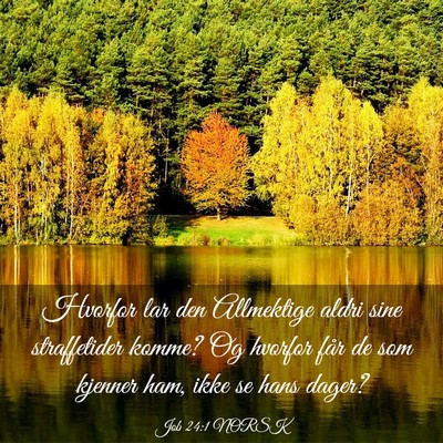 Picture 03 - Job 24:1 NORSK - Hvorfor lar den Allmektige aldri sine - Bible Verse Picture