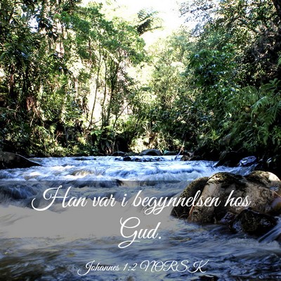 Picture 03 - Johannes 1:2 NORSK - Han var i begynnelsen hos - Bible Verse Picture